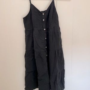 Universal Thread black button up midi dress.